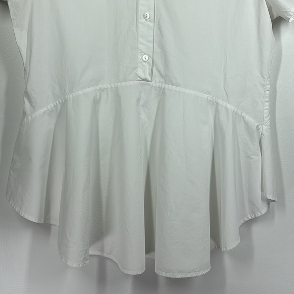 Anthropologie HD in Paris Minimalist Peplum 100% Cotton Top, M - Picture 3 of 7